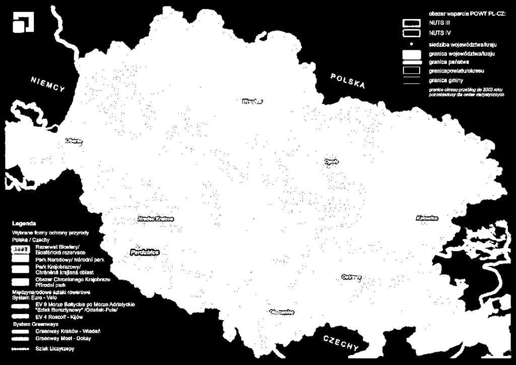 GŁÓWNY PRODUKTY PROJEKTU Koncepcja długodystansowej trasy rowerowej wraz z siecią transgranicznych powiązań rowerowych.