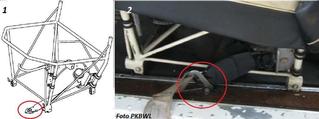 Pilot zeznał, że zaparł się nogami o pedały steru kierunku, aby sprawdzić czy fotel jest dobrze zablokowany.