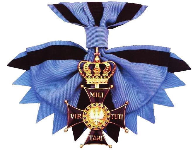 Order Orła Białego 2. Order Virtuti Militari (klasy I V) 3.