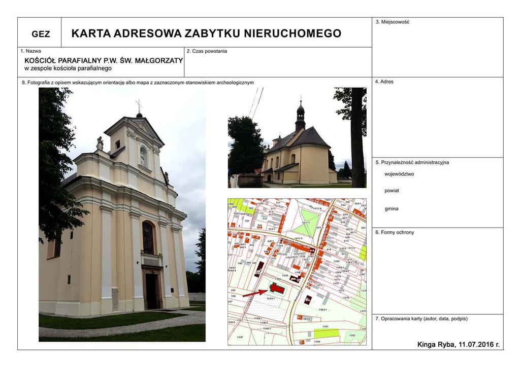 1798-1800 ul.kościelna nadz.nrewid.:1045/1 (pomiędzyul.kościelnąiul.