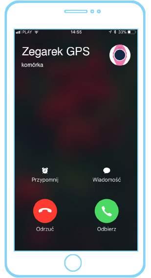 b) Odbierz połączenie telefoniczne od wodoodpornego