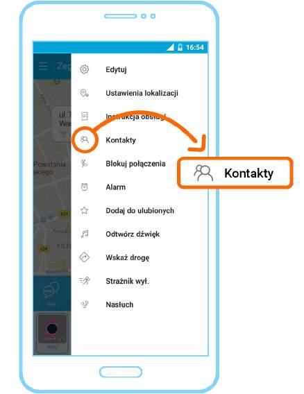 4. KSIĄŻKA TELEFONICZNA Książka telefoniczna wodoodpornego zegarka GPS może zawierać do 10 zdefiniowanych