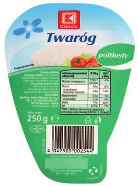 Twaróg klinek półtłusty 250