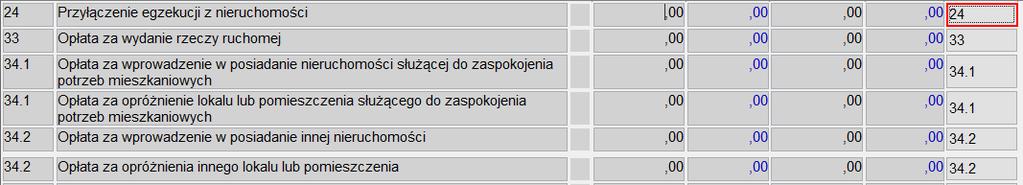 Opłata z art.24 UKK 1. W prgramie zstała ddana funkcjnalnść naliczenia płaty z art. 24 ustawy ksztach kmrniczych. W celu naliczenia płaty należy skrzystać z pcji Krekta ksztów w sprawie.