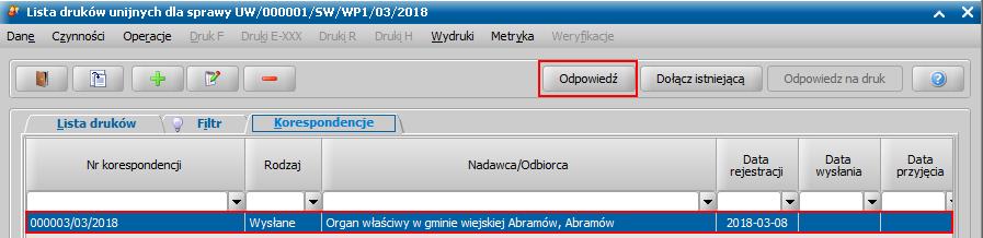 korespondencji, w którym wykorzystaj dedykowane znaczniki, np.