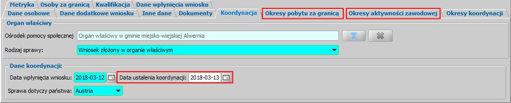 4. Jeżeli w ramach sprawy zachodzi konieczność wysłania druku F001 do instytucji zagranicznej lub wszelkiej innej korespondencji, to druk i korespondencję rejestruj w ramach sprawy z pkt 1,