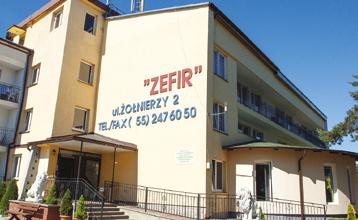 Sanatorium ZEFIR w Krynicy Morskiej Rej.
