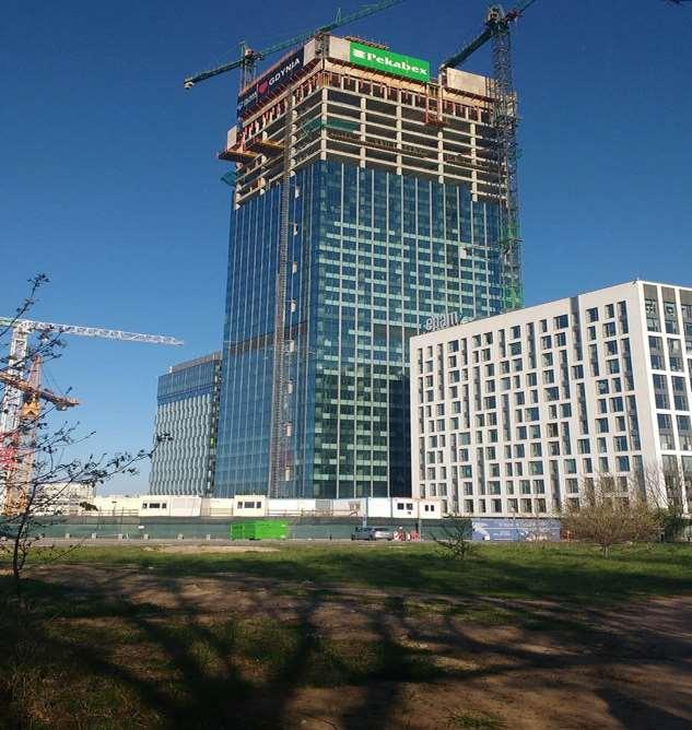 Olivia Star wartość kontraktu pow. 70 000 tys. PLN Najwyższy budynek w północnej Polsce, 180- metrowy wysokościowiec.