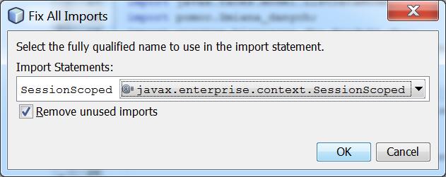 2.1. cd. Zmiana czasu życia obiektu typu Managed_produkt do czasu trwania sesji za pomocą adnotacji @SessionScoped package warstwa_internetowa; import java.io.serializable; import java.util.