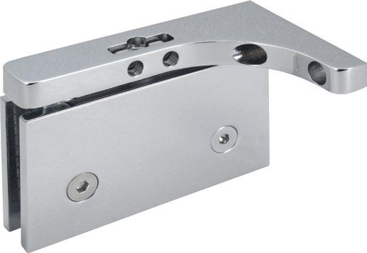 VENEZIA TGAH505LOS 76 17 109 Zawias regulowany z pionową osią obrotu i mocowaniem bocznym do ściany, lewy Adjustable vertically pivoted hinge wall installation, left TGAH505LOS SC TGAH505LOS PC