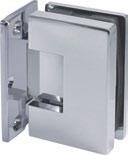 VENEZIA ZAWIASY SERIA TGAH 800 Z REGULACJĄ KĄTA ADJUSTABLE HINGES TGAH 800 SERIES TGAH801OS TGAH801 TGAH802 TGAH804 Zawias regulowany z mocowaniem bocznym (szkło ściana) Adjustable hinge, offset