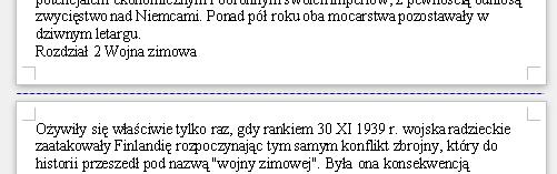 Jest to sposób, który zawsze będzie skutkował przesuwaniem się tekstu podczas formatowania.