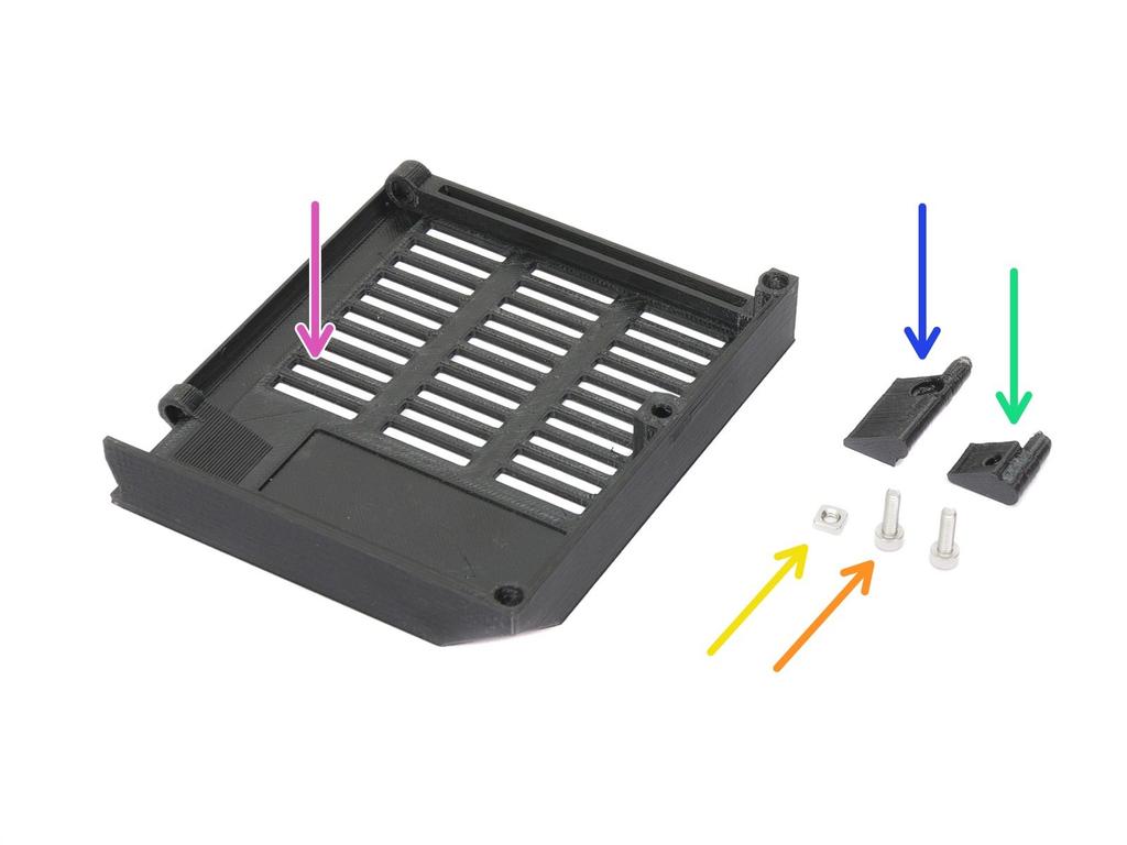 Step 1 Narzędzia niezbędne w tym rozdziale Szczypce do obcinania opasek zaciskowych. Klucz imbusowy 2,5 mm do śrub M3 Klucz imbusowy 1.