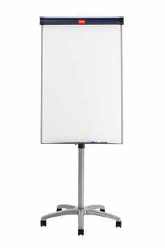 Posiada mobilną podstawę na kółkach (3 kółka z blokadą). Rama aluminiowa wykończona eleganckimi czerwonymi lub szarymi elementami. Regulowana wysokość do 196 cm.