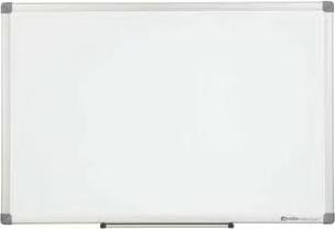 Rama z profilu aluminiowego w kolorze popielatym lub czarnym. Półka na markery o długości 30 cm. Możliwość zawieszenia w pionie lub w poziomie. W zestawie elementy mocujące, marker i 3 magnesy.