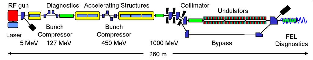 FLASH Free electron LASer in Hamburg 1 2 3 2 3 2 4 5 1 The electron bunches are produced in a laser-driven photoinjector. 2 Accelerated by a superconducting linear accelerator.