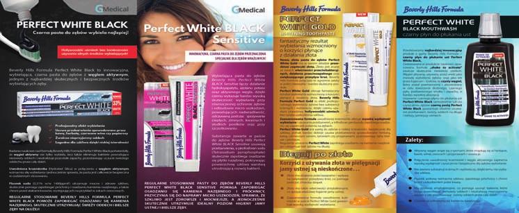 25ml BH PERFECT WHITE BLACK czarny płyn do płukania ust 500ml 9 70 10,48 GSK PARODONTAX pasta do zębów FLUOR 75ml 9 70 10,48