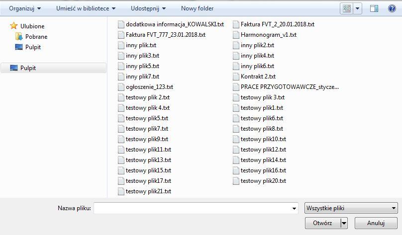W otwartym oknie systemowym wskazujesz plik do importu i potwierdzasz swój wybór odpowiednim przyciskiem.