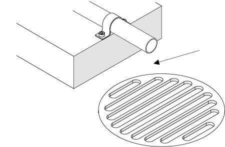 Instrukcja instalacji Fleck 4600 - MECH - Instalacja Szczelina powietrzna Odpływ 5.11. Podłączenie przewodu przelewowego W przypadku usterki, awarii zasilania itp.