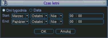 STRUKTURA MENU I OPIS DOSTĘPNYCH FUNKCJI Rys. 5-4. Menu Ogólne Czas letni.