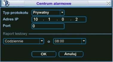 STRUKTURA MENU I OPIS DOSTĘPNYCH FUNKCJI W polach interfejsu należy ustawić: Typ zdarzenia domyślnie: Nagrywanie. Adres IP adres IP serwera FTP. Port domyślnie wprowadzony jest port 21.