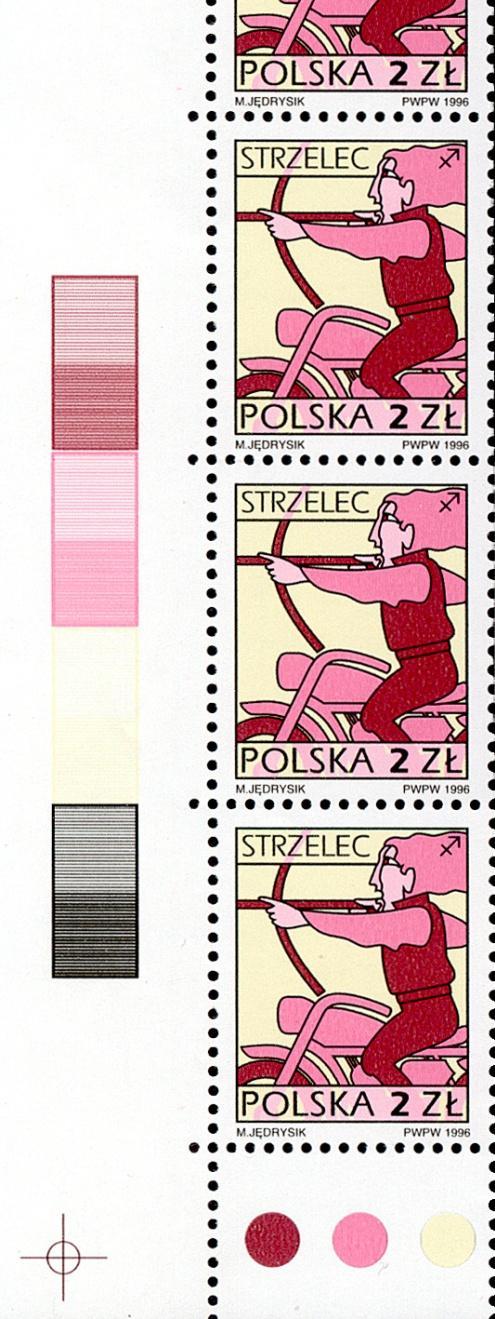Forma III dla zn. o nominale 2 zł. Układ na górnym marginesie nieznany.