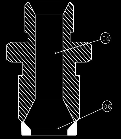uszczelkami 4 DXK-235 1/2" - 3/8" Zestaw złącza wlotu