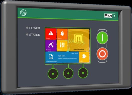 4. PAN3 4.1. Informacje ogólne PAN 3 jest ultra-cienkim, ultra-lekkim, panelem HMI, o dużym stopniu ochrony od strony płyty czołowej (IP68).