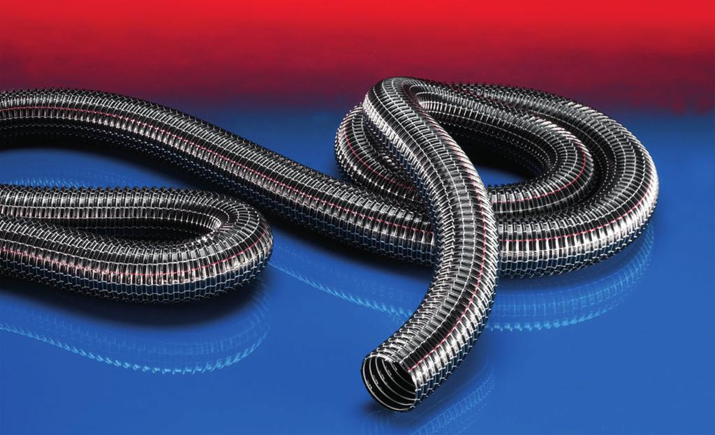 SuperFlex PVC 372 Flex 1 2 Wąż PVC dzo elastyczny, lekki Zastosowania elastyczny wąż do gazów i pyłów, proszków, włókien odkurzacze przeysłowe, odkurzacze suszenie budowli, suszenie obiektów