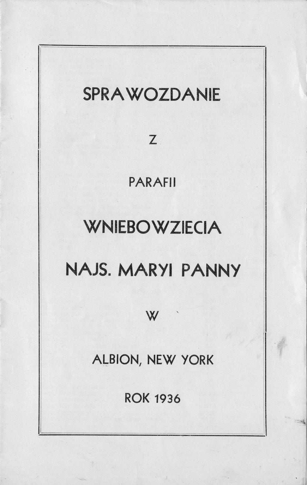 SPRAWOZDANIE PARAFII \rntebo\yztecta