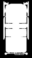 najwygodniejszej pozycji Możliwość przedłużania leża Korzyści dla służb techniczych Łóżko pokryte jest lakierem proszkowym, odpornym na działanie promieniowania UV, a także na uszkodzenia mechaniczne