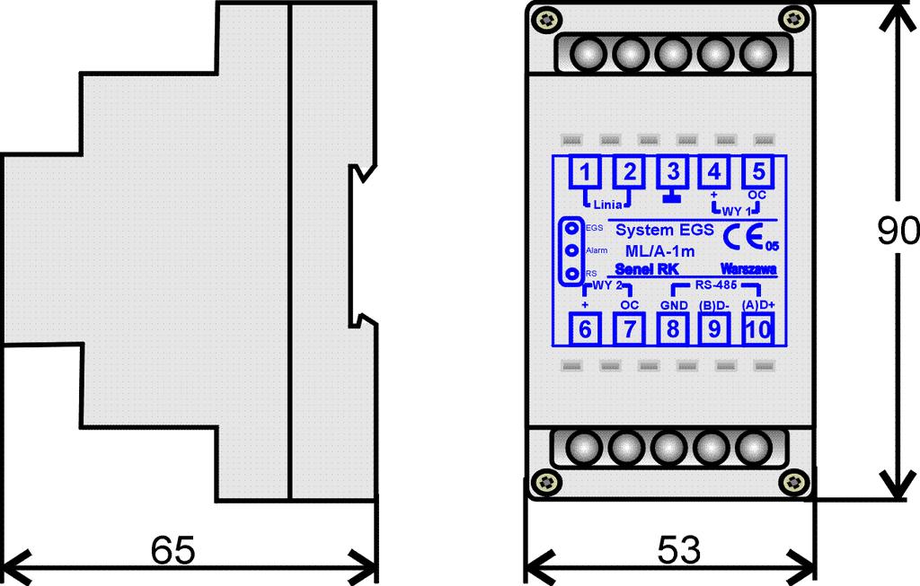 1. PRZEZNACZENIE Moduł ML/A-1m (dekoder linii) w wersji oprogramowania V32.