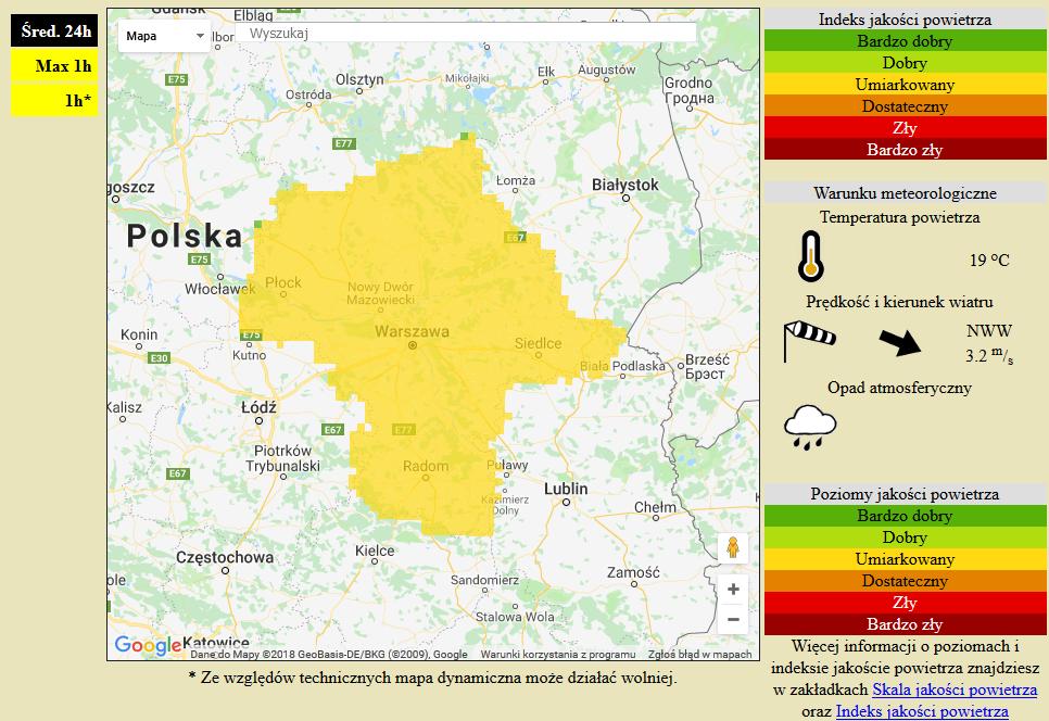 PROGNOZA, JAKOŚCI POWIETRZA NA