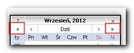 kliknij właściwą datę w kalendarzu): Okienko kalendarza możesz przesuwać, chwytając je i przeciągając