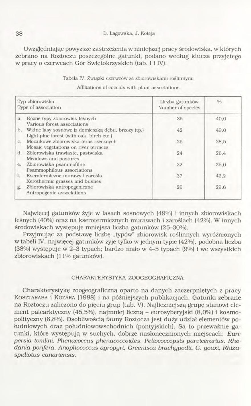 3 8 B. Łagowska, J.