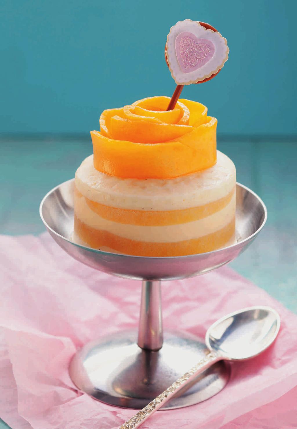 Mrożony torcik o smaku waniliowym i mango x x x x x x x x x x x x x x x x x x x x x x x x x x x x x x x x x x x x x x Krem: 2 płaty żelatyny 3 świeże żółtka 80 g cukru pudru 2 łyżki cukru waniliowego