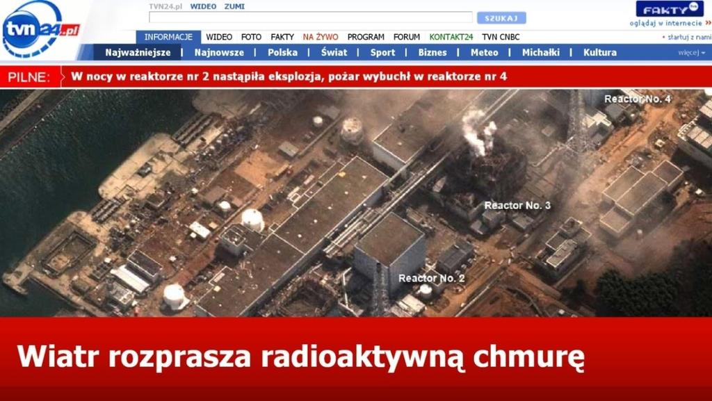 Tue Mar 15 2011, 13:02 hrs: 13:02 Promieniowanie w elektrowni Fukushima I jest zbyt silne, aby pracownicy mogli bezpiecznie przebywać w centrum kontroli - poinformowała agencja Kyodo.