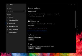 W bocznym pasku kliknij pozycję Sign-in options (Opcje logowania). c.
