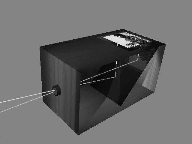 Przyrządy optyczne camera obscura Najprostszy optyczny układ obrazujący.