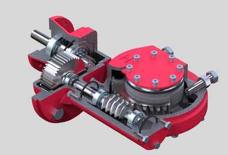 IW Przekładnie Quarter-turn ślimakowe Gearboxes serii IW 14 5 7 6 8 1 13 15 16 17 12 4 11 3 2 10 9 Specyfikacja materiałowa przekładni ślimakowych serii IW do pracy ćwierćobrotowej No.