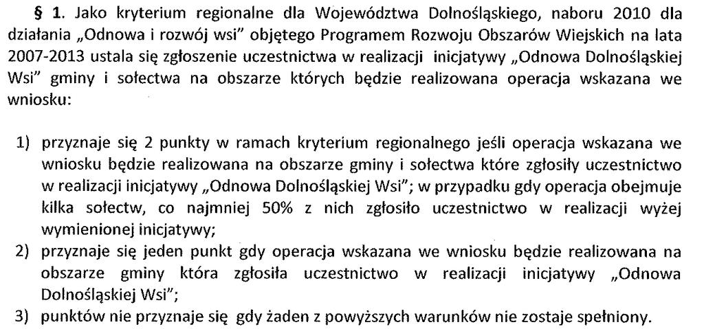 ROZPORZĄDZENIA ODNOWA I ROZWÓJ WSI Wniosek o przyznanie pomocy jest rozpatrywany w termini