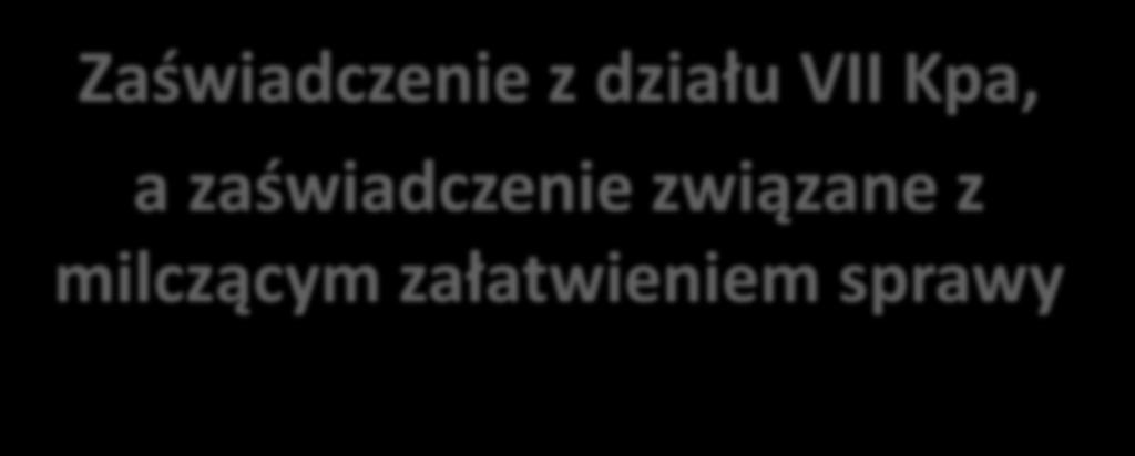 działu VII Kpa, a