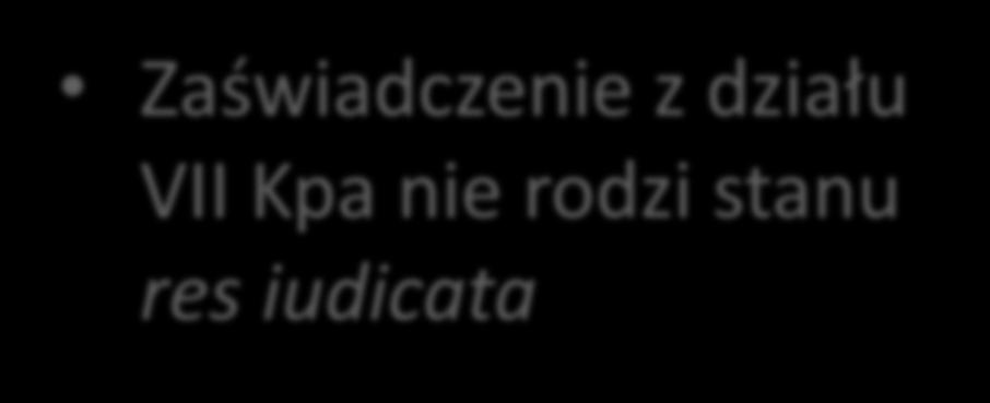 iudicata Zaświadczenie o