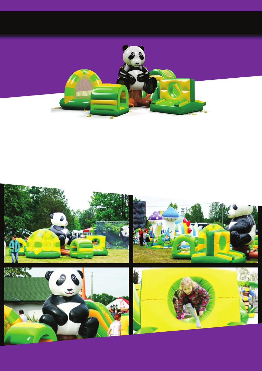 TOR PRZESZKÓD PANDA Tor Przeszkód Panda (8,2 m x 7,5 m x 3,5 m) Jedyny w swoim rodzaju Tor Przeszkód Panda!