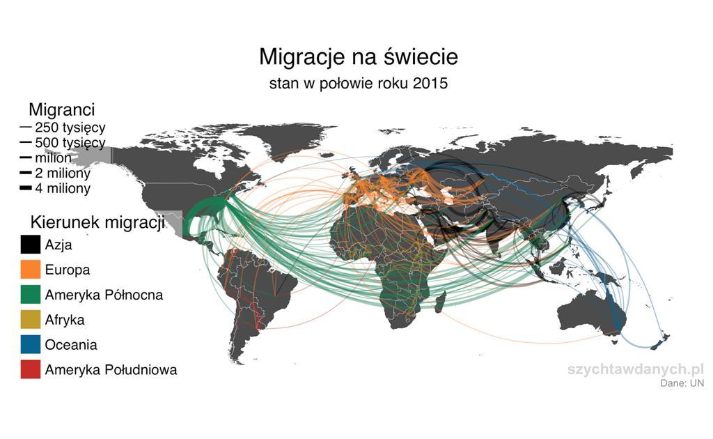 Statystyki uchodźców w Europie W 2015 r.