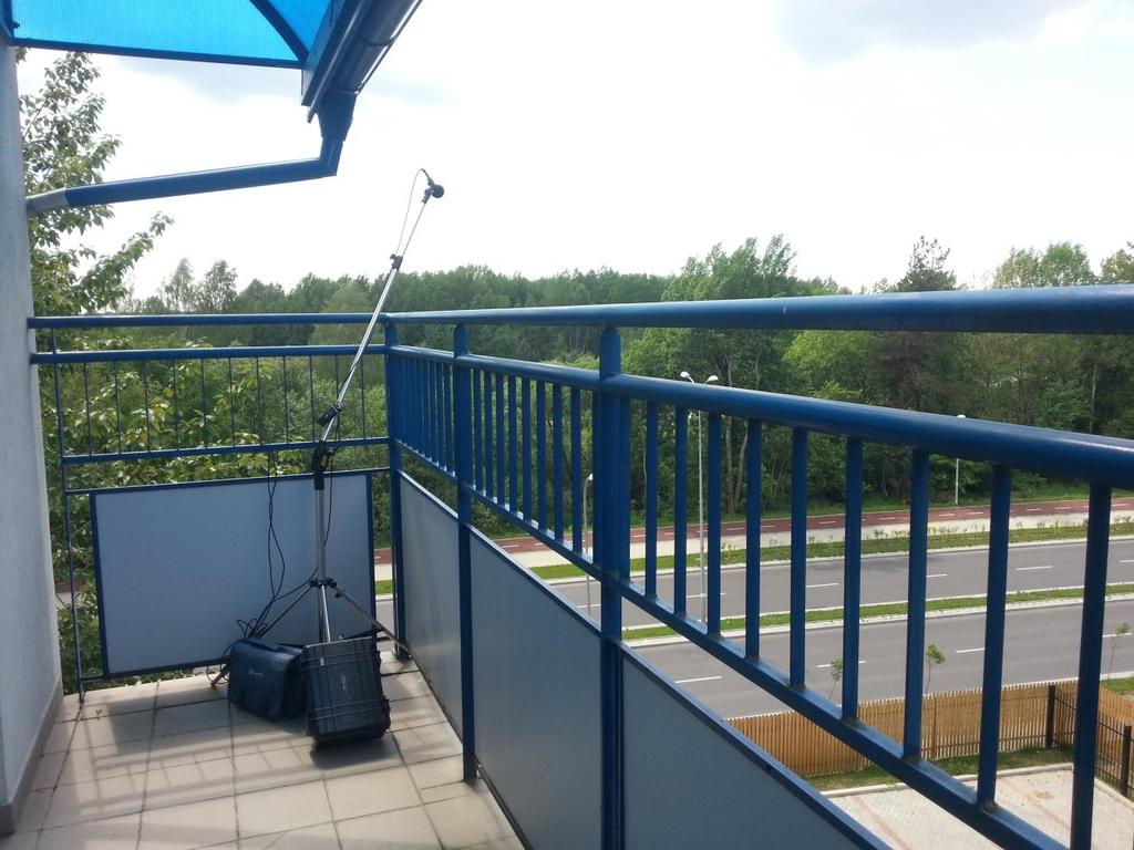 Umiejscowienie mikrofonu punkt pomiarowy P17/1 (balkon Domu