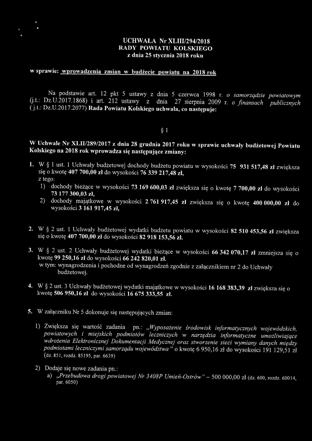1868) i art. 212 ustawy z dnia 27 sierpnia 29 r. finansah publiznyh (j.t.: Dz.U.2017.
