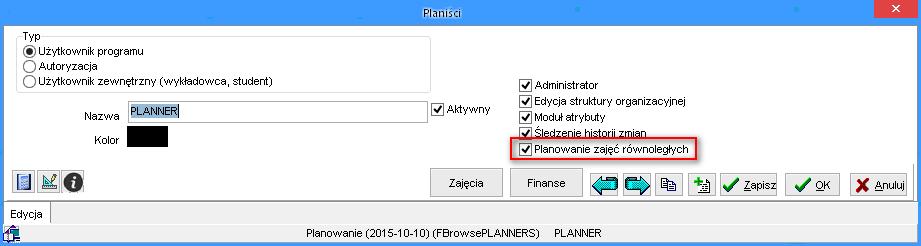 Wprowadzenie wartości w czerwonej ramce spowodują, że nowe pola pojawią się w oknie Statystki, natomiast wprowadzenie wartości w zielonej ramce spowoduje, że przedmioty i formy prowadzenia zająć