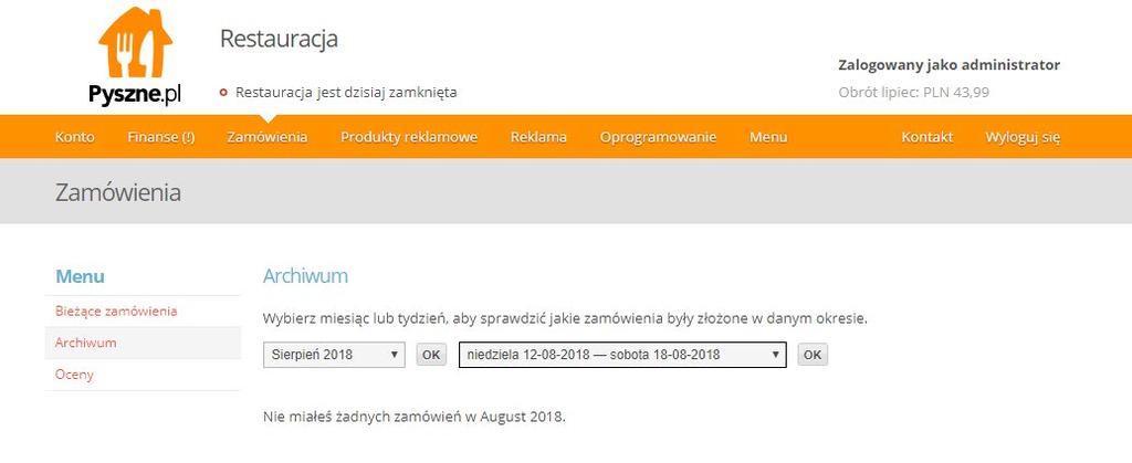 Wystarczy, że klikniesz na link dostępny w kategorii Zamówienia > Bieżące zamówienia 6.