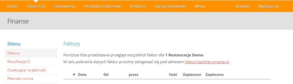 9. Faktury W zakładce Finanse, możesz pobrać swoje faktury, sprawdzić oczekujące płatności oraz otrzymać zestawienie